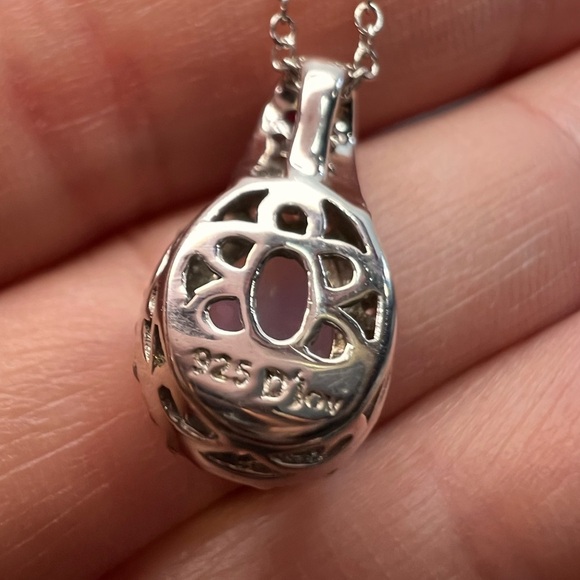 Ethiopian opal, ruby and zircon pendant and chain in platinum over sterling - Picture 10 of 14